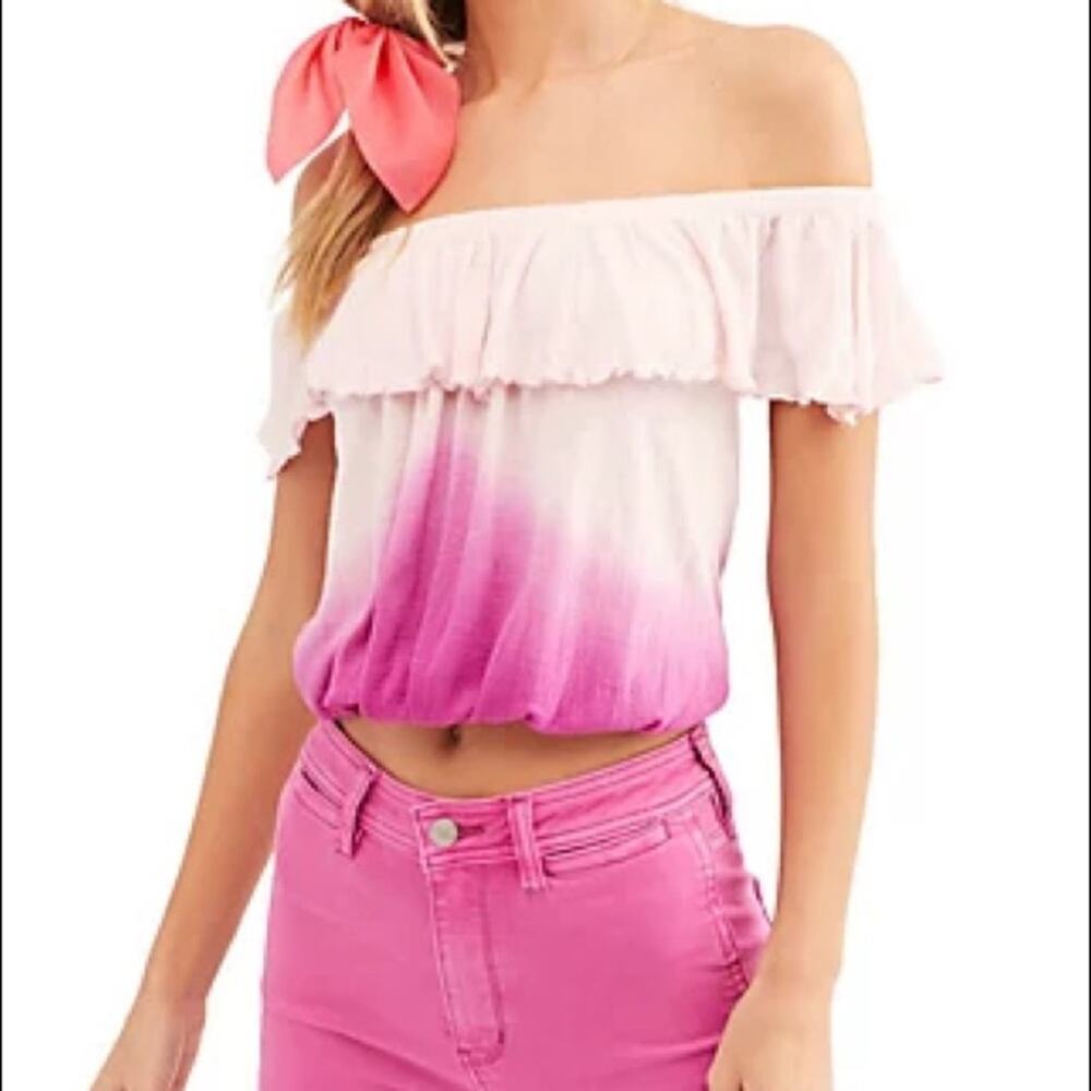 Free People Cora Lee Ombré Crop Top